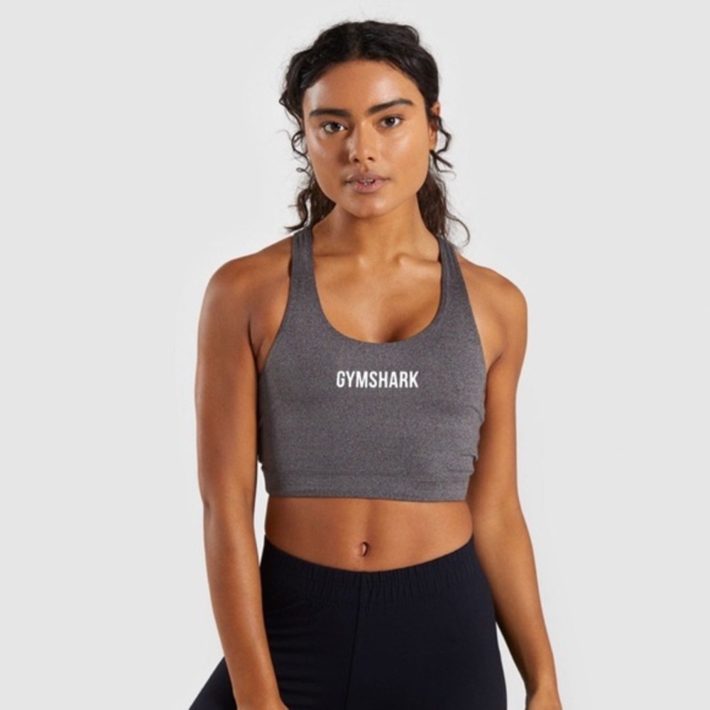Gymshark Ark gray cross back sports bra S